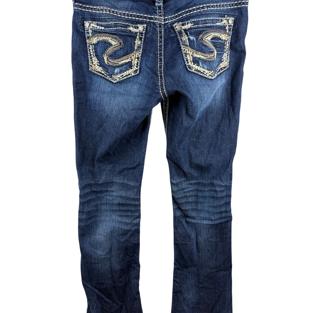 Silver jean co. Men 29x33 Low Blue Denim‎ Thick Stitch western work wear